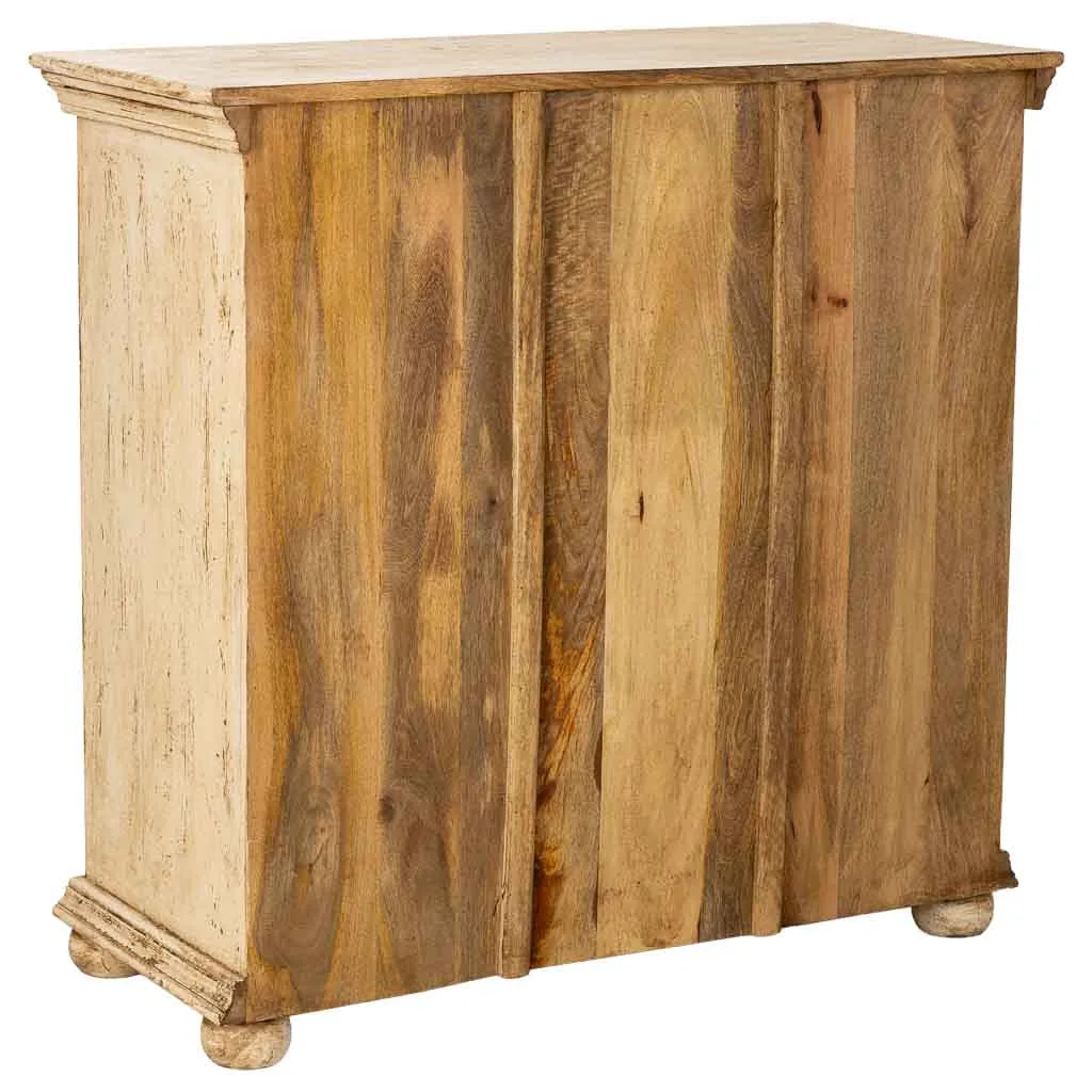 Commode artisanale à tiroirs en bois beige — Photo 4