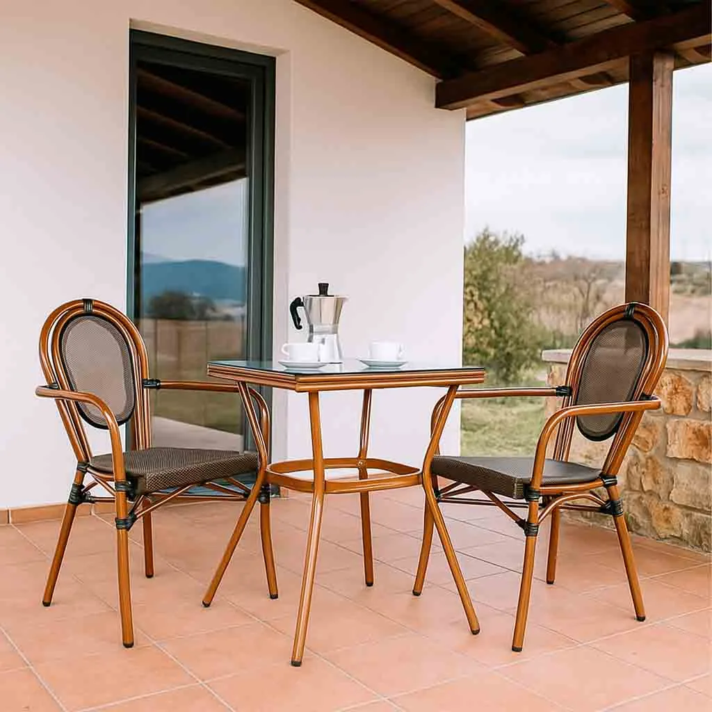 Set table chairs table – brown — Photo 2