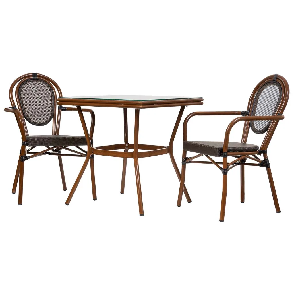 Set table chairs table – brown — Photo 3