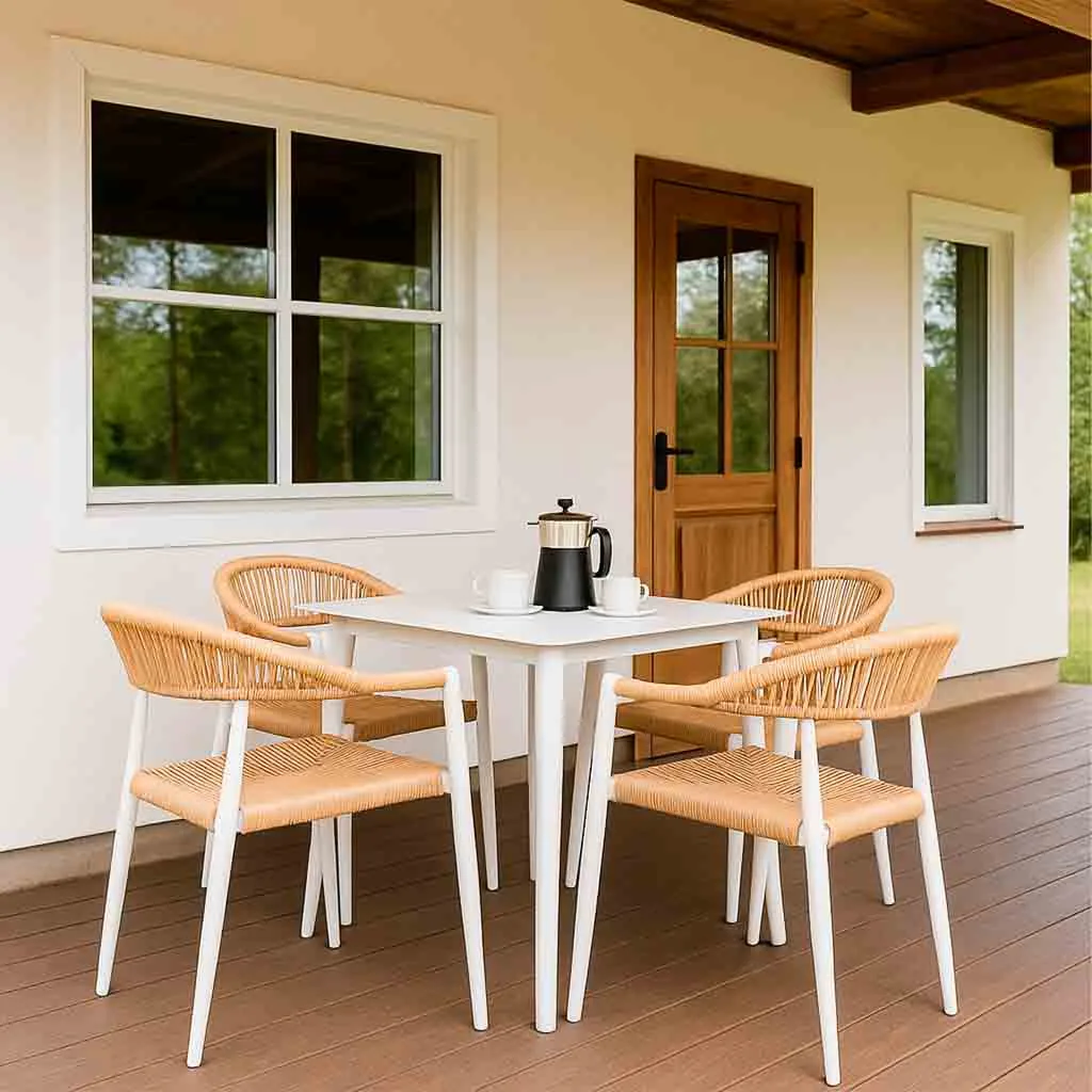 Set table chairs table – beige — Photo 2