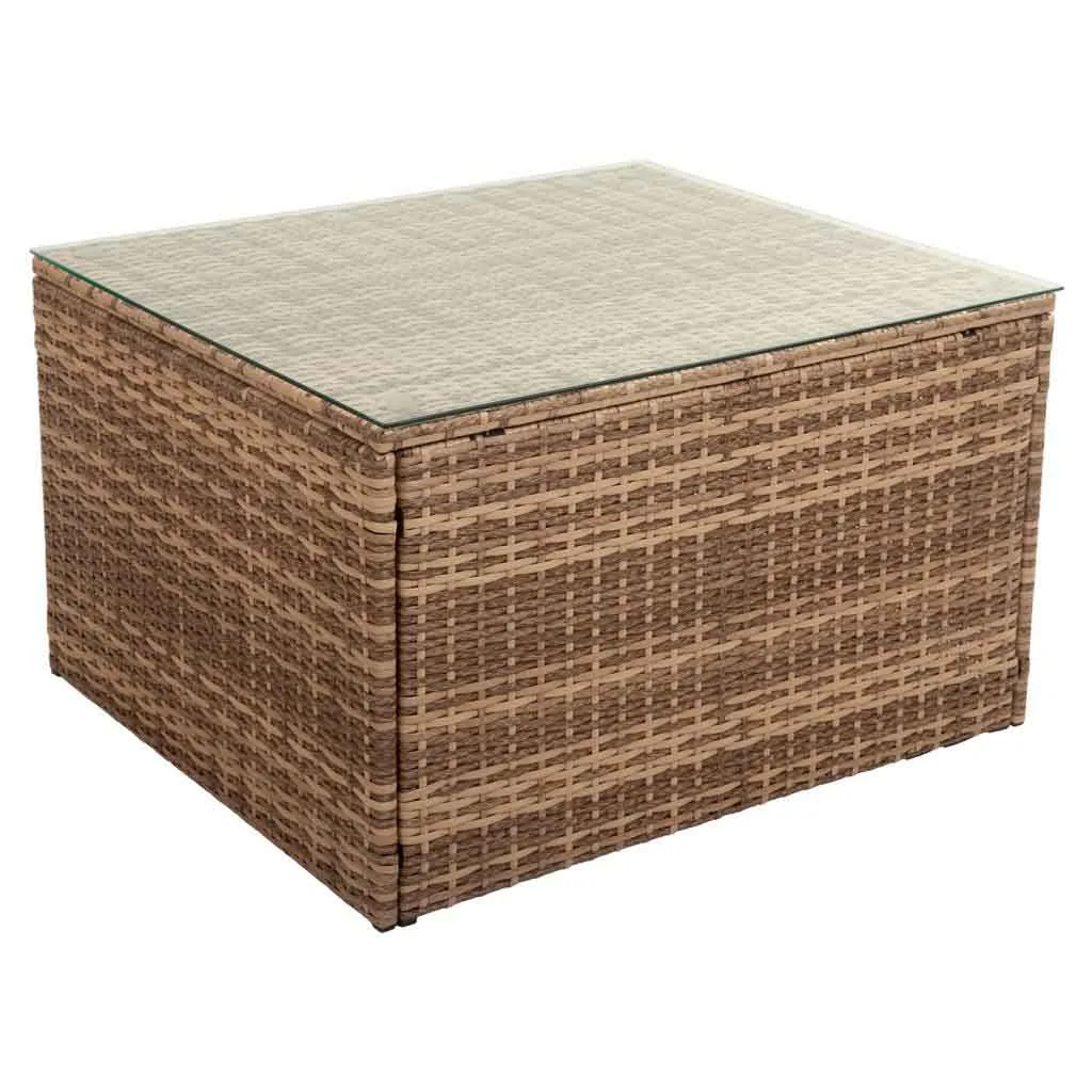 Conjunto mesa sofá sillón marrón — Foto 3