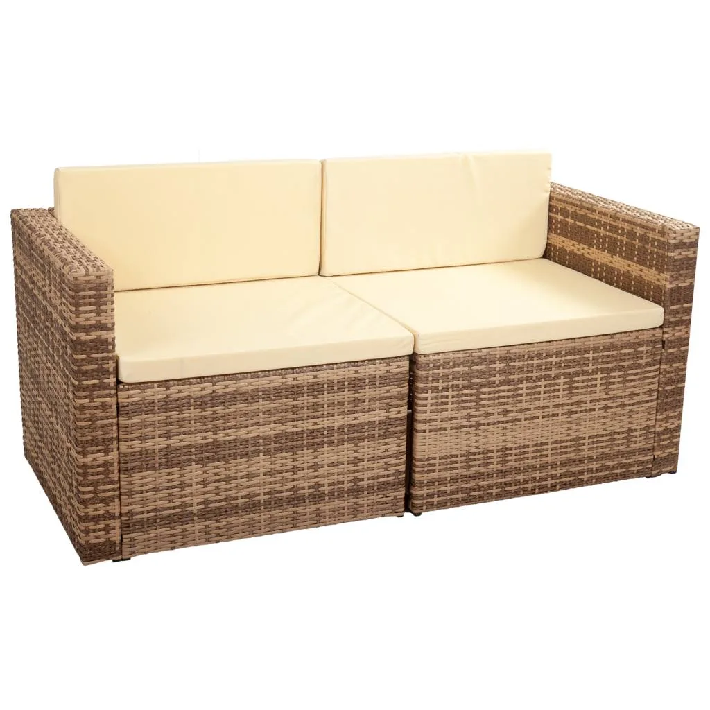 Conjunto mesa sofá sillón marrón — Foto 4