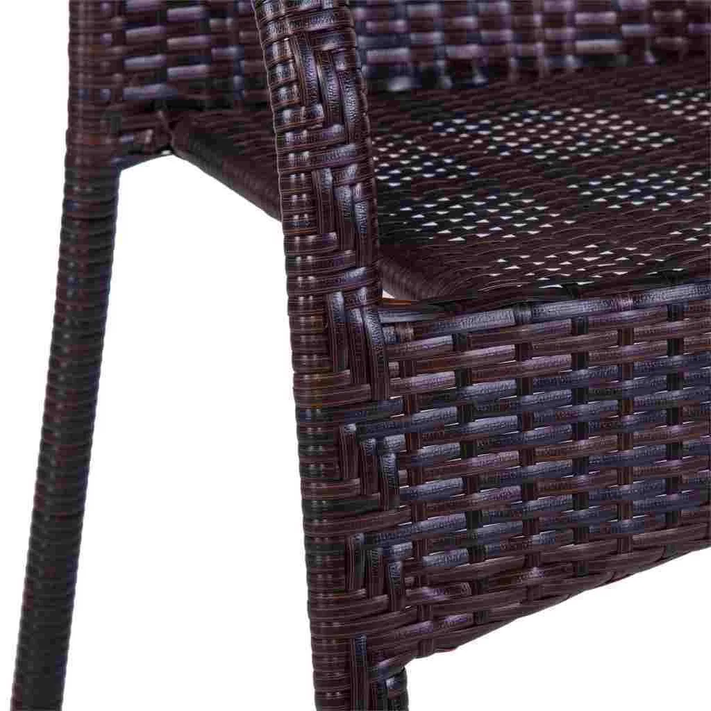 Table chaises en métal marron — Photo 4