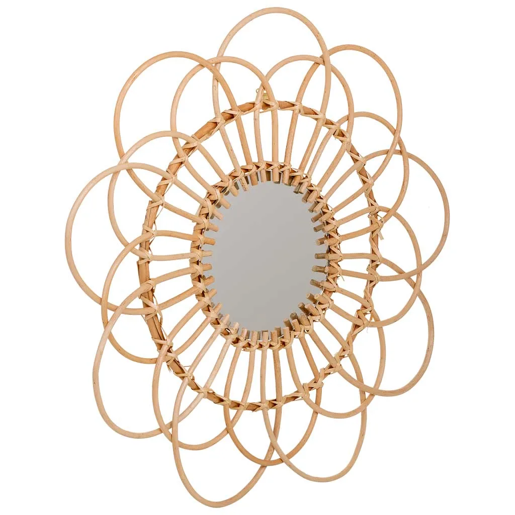 Bamboo mirror – brown — Photo 1