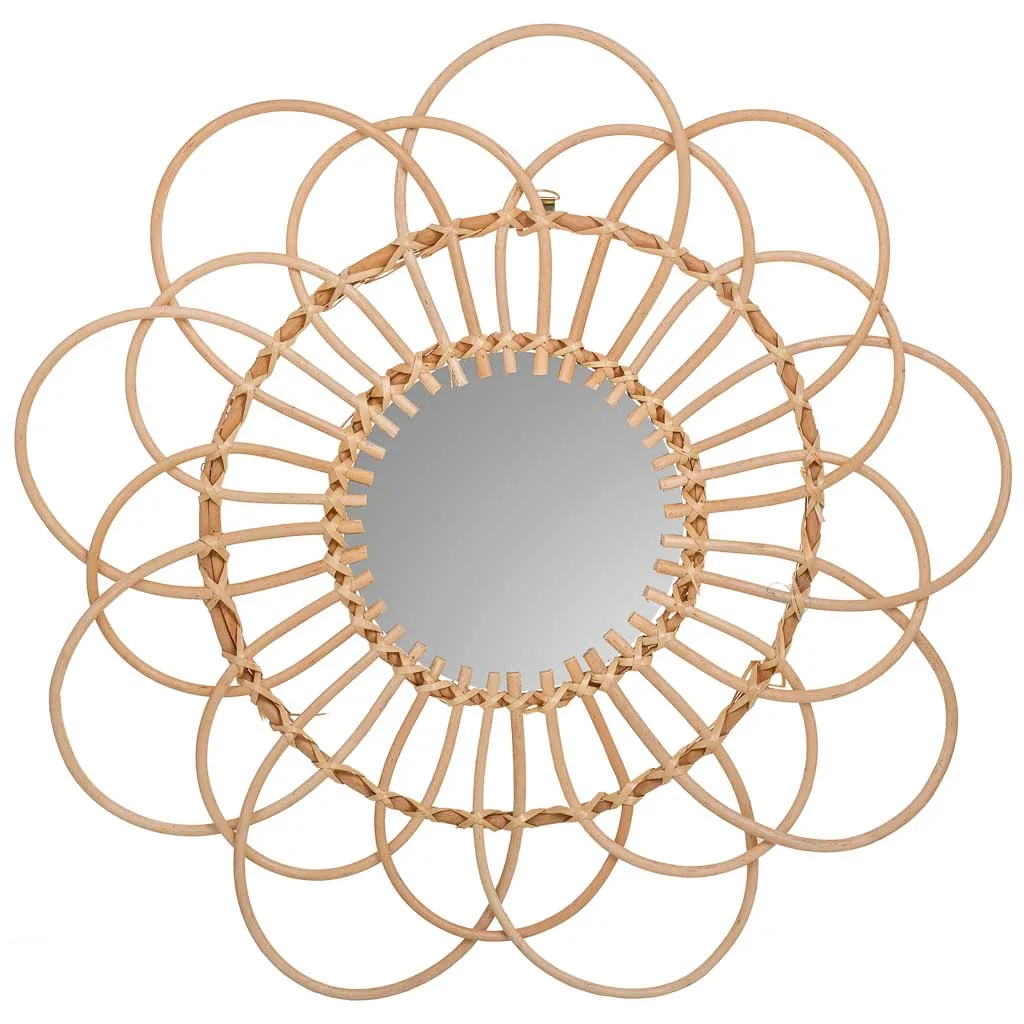 Bamboo mirror – brown — Photo 2
