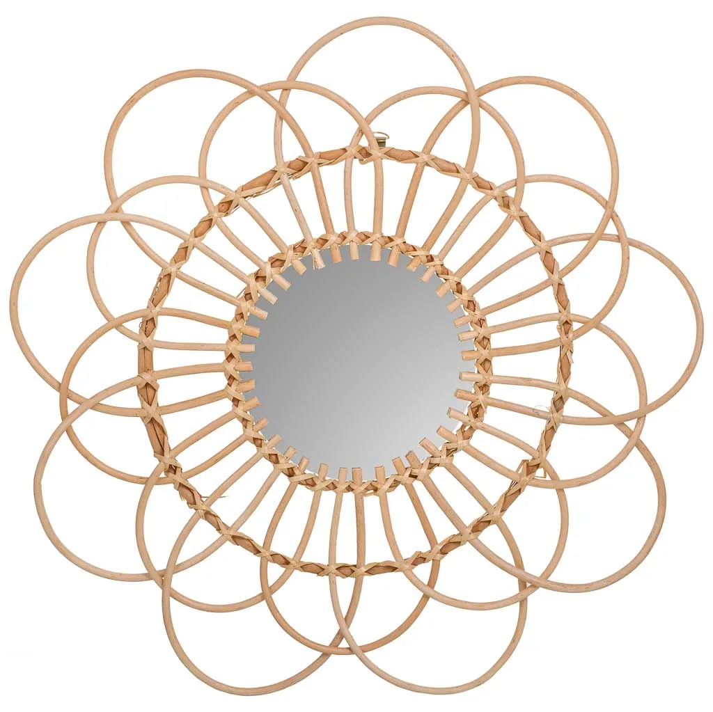 Bamboo mirror – brown — Photo 3