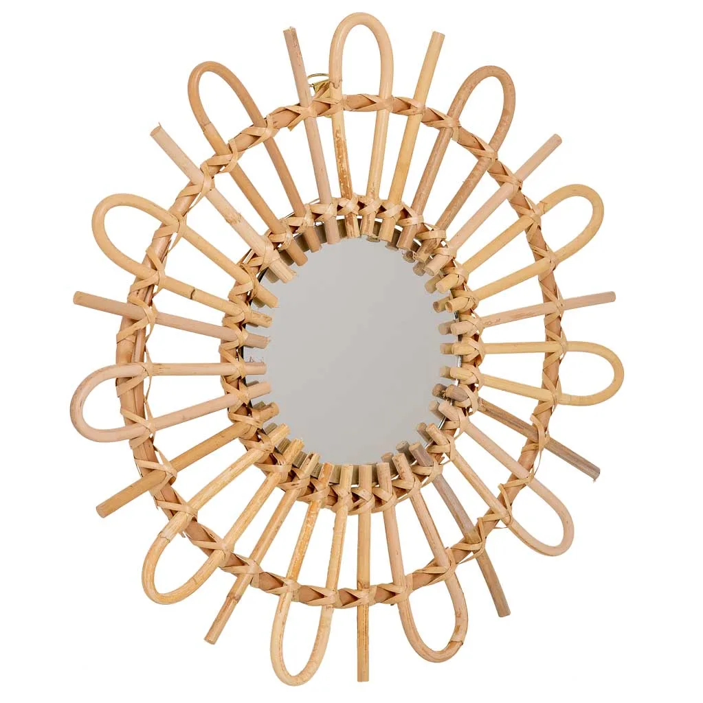 Bamboo mirror – brown — Photo 1