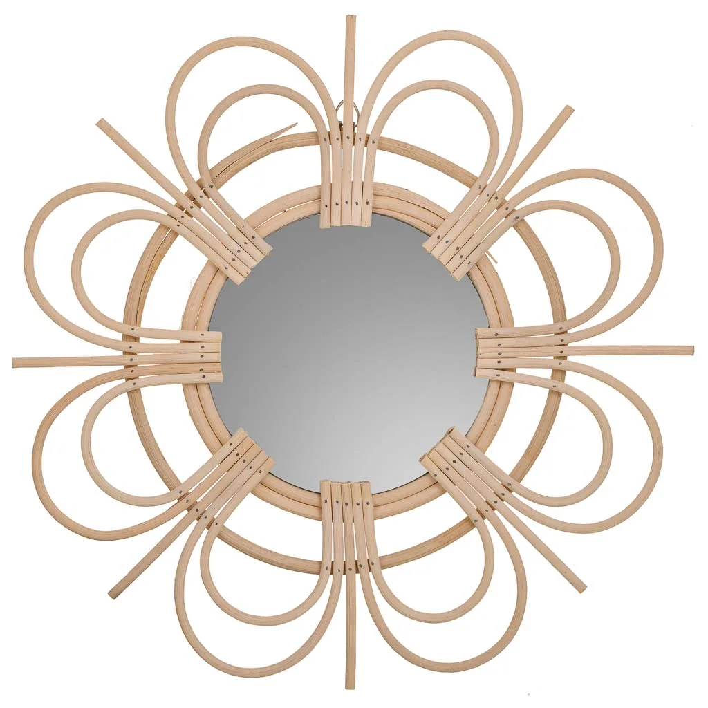 Bamboo mirror – brown — Photo 2