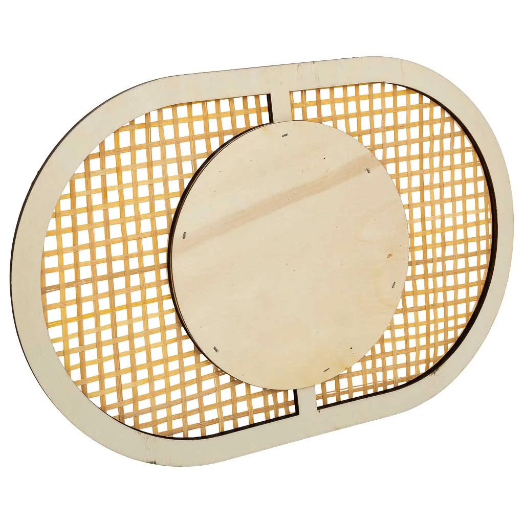 Bamboo mirror – brown — Photo 4