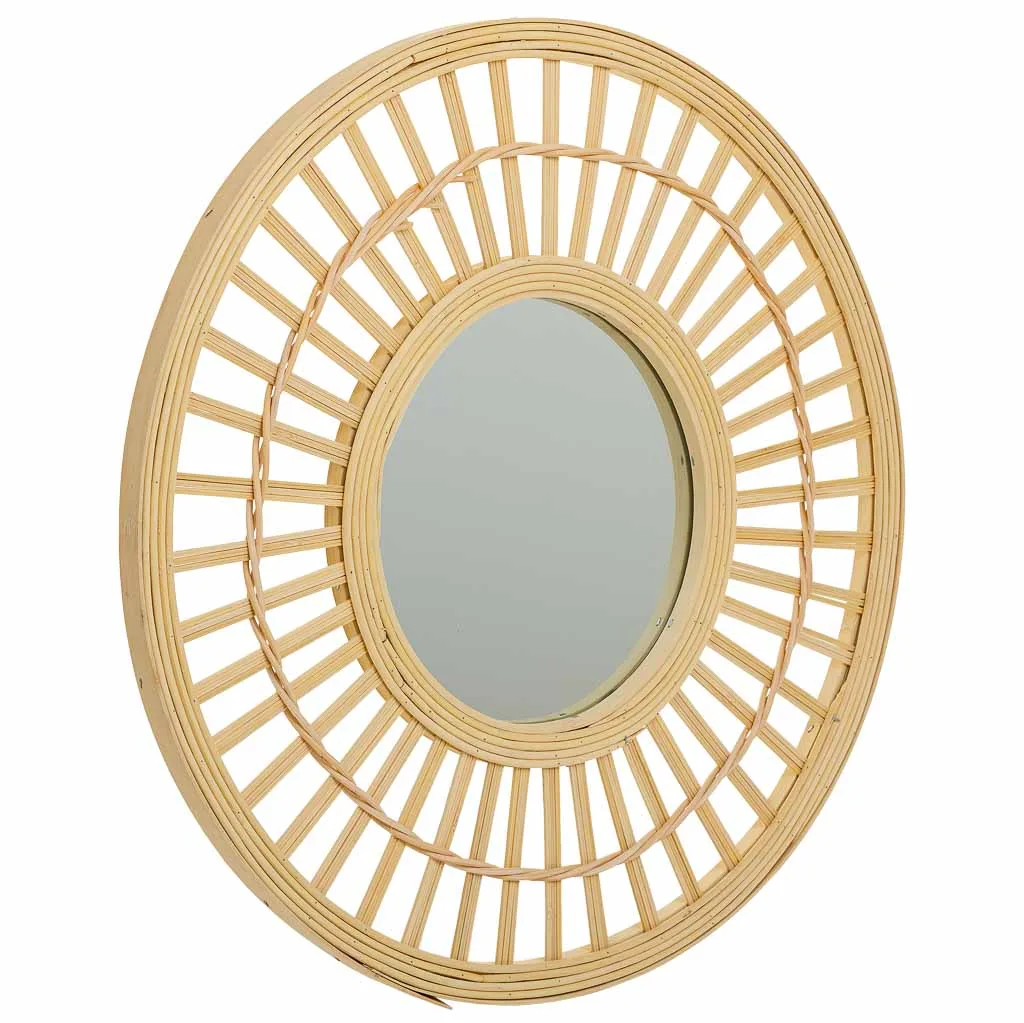 Bamboo mirror – brown — Photo 1