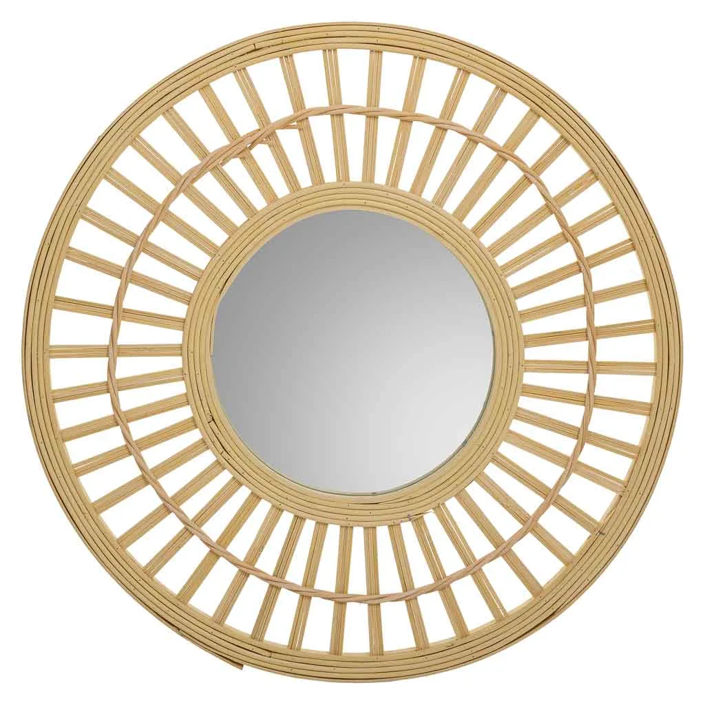 Bamboo mirror – brown — Photo 2