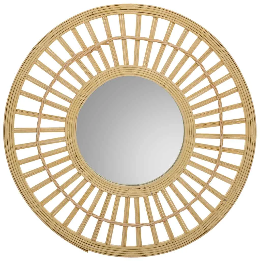Bamboo mirror – brown — Photo 3