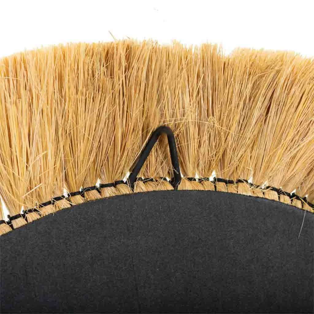 Oval natural fibre mirror – natural / brown — Photo 3