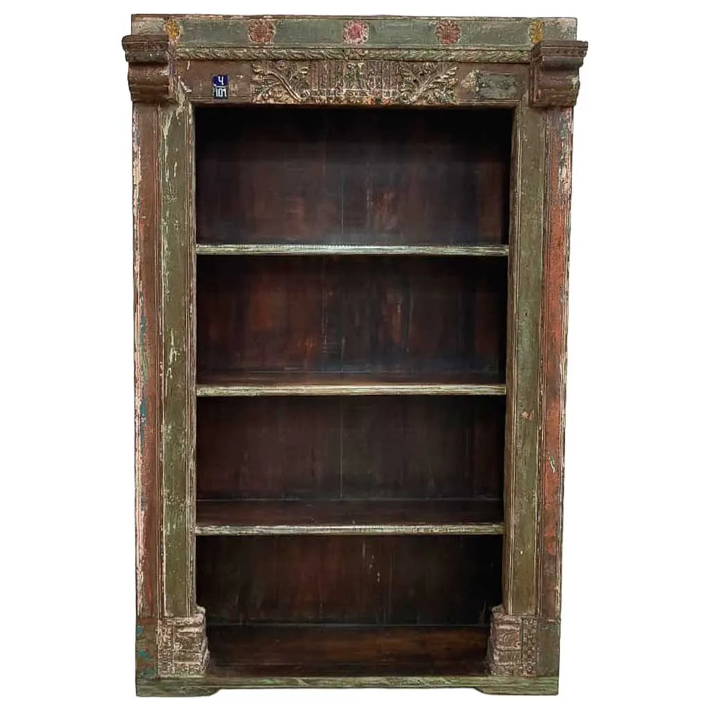 Handmade wood shelving unit bookcase – brown — Photo 2
