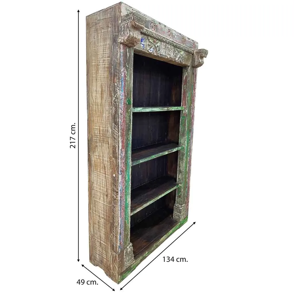 Handmade wood shelving unit bookcase — Photo 4
