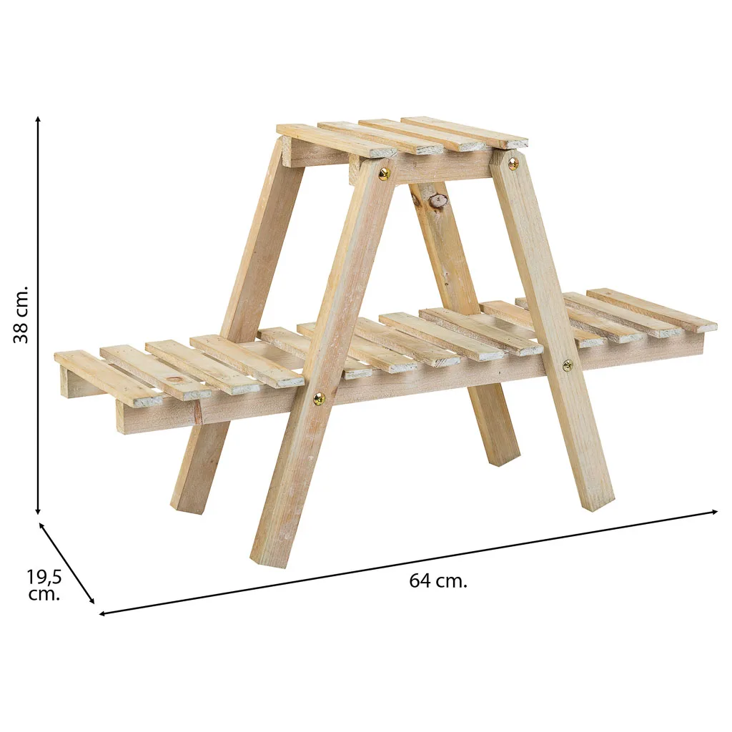 Estantería con baldas de madera marrón — Foto 4