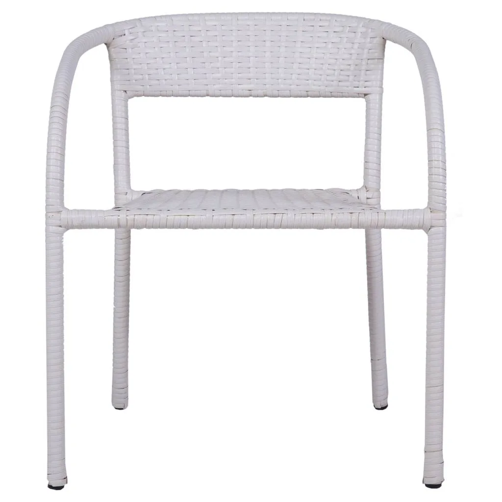 Silla infantil de ratán blanca — Foto 2