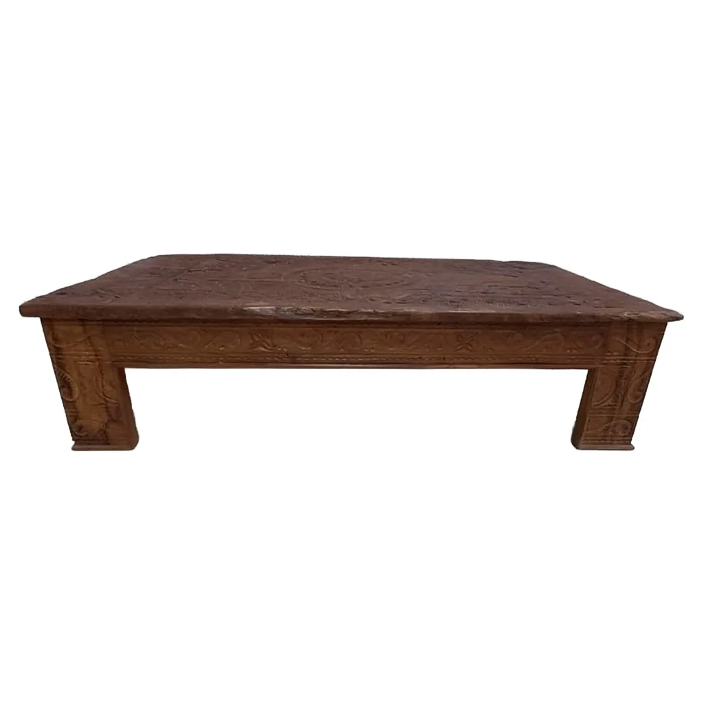 Handmade wood coffee table – brown — Photo 3