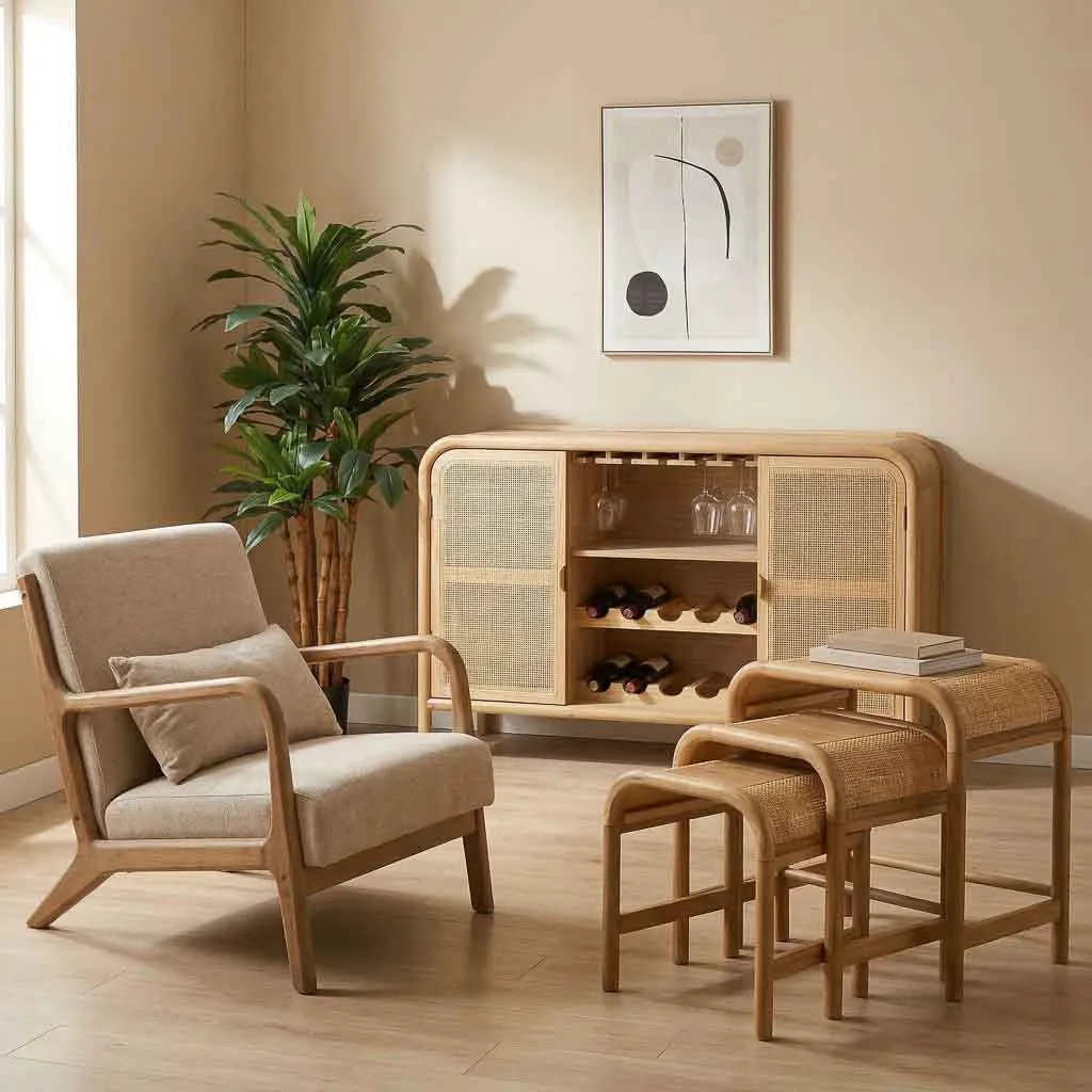 Set de 3 – mesa marrón — Foto 2