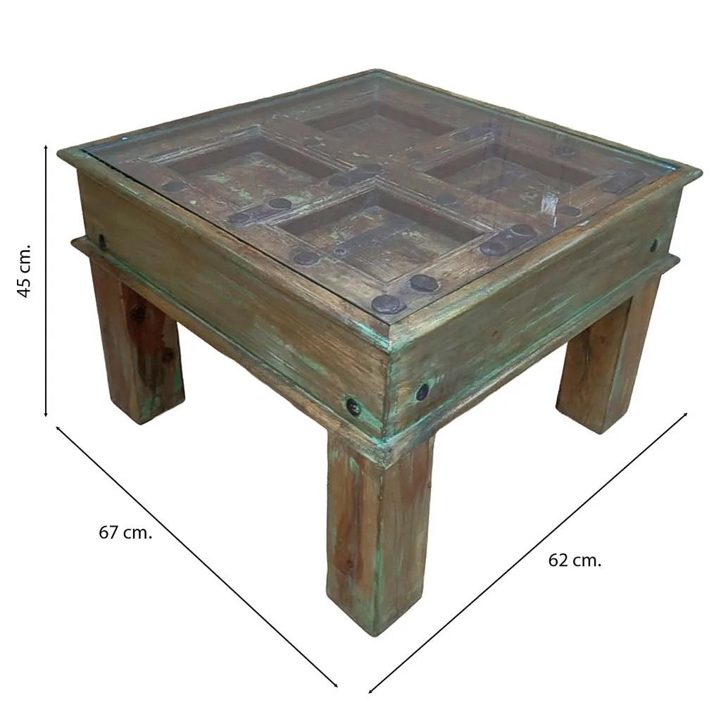 Table basse artisanale en bois — Photo 4