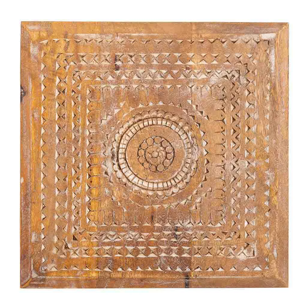 Carved handmade wood coffee table — Photo 3