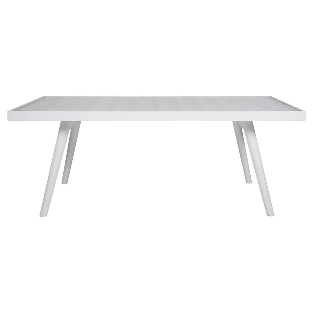 Table d’appoint laquée en bois blanche — Photo 2