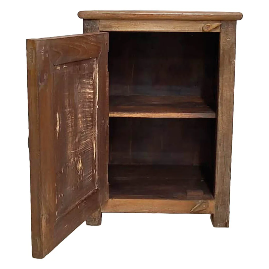 Handmade wood bedside table – brown — Photo 3