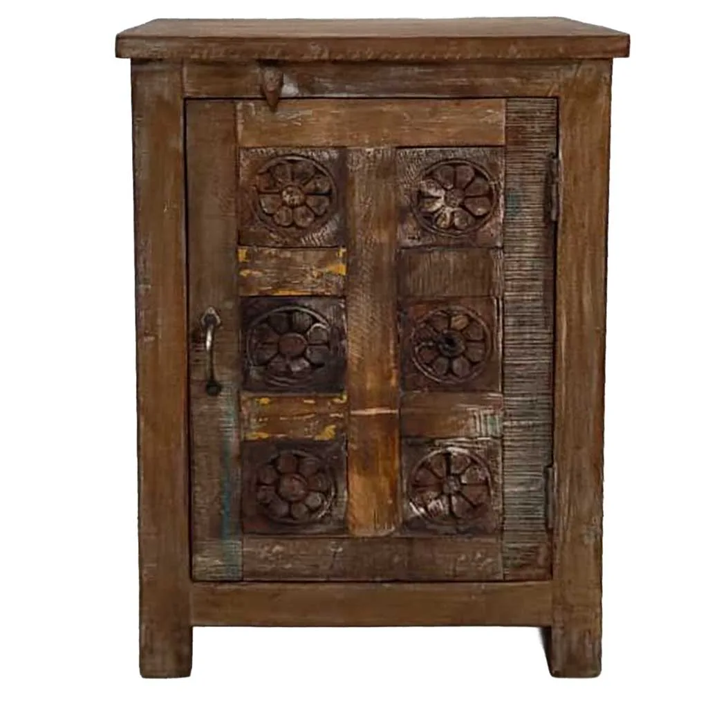 Handmade wood bedside table – brown — Photo 2
