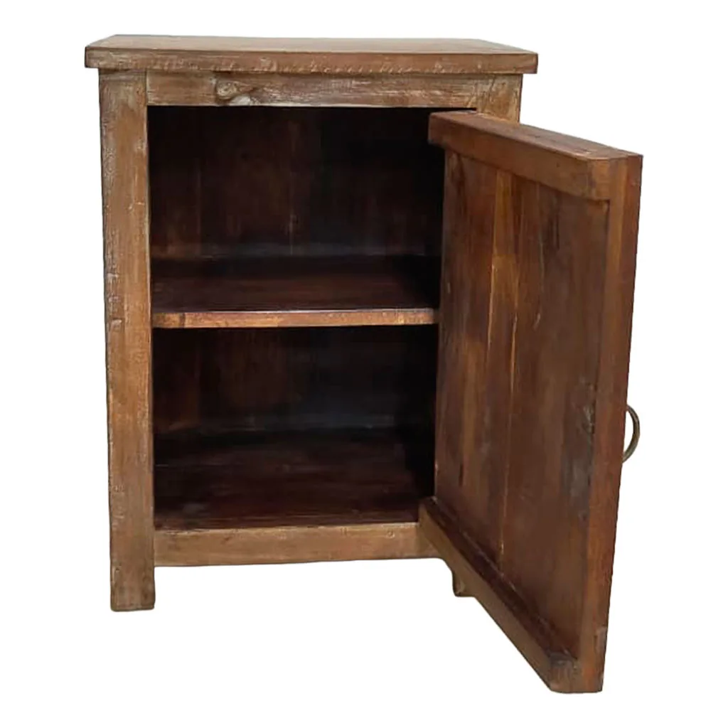 Handmade wood bedside table – brown — Photo 3