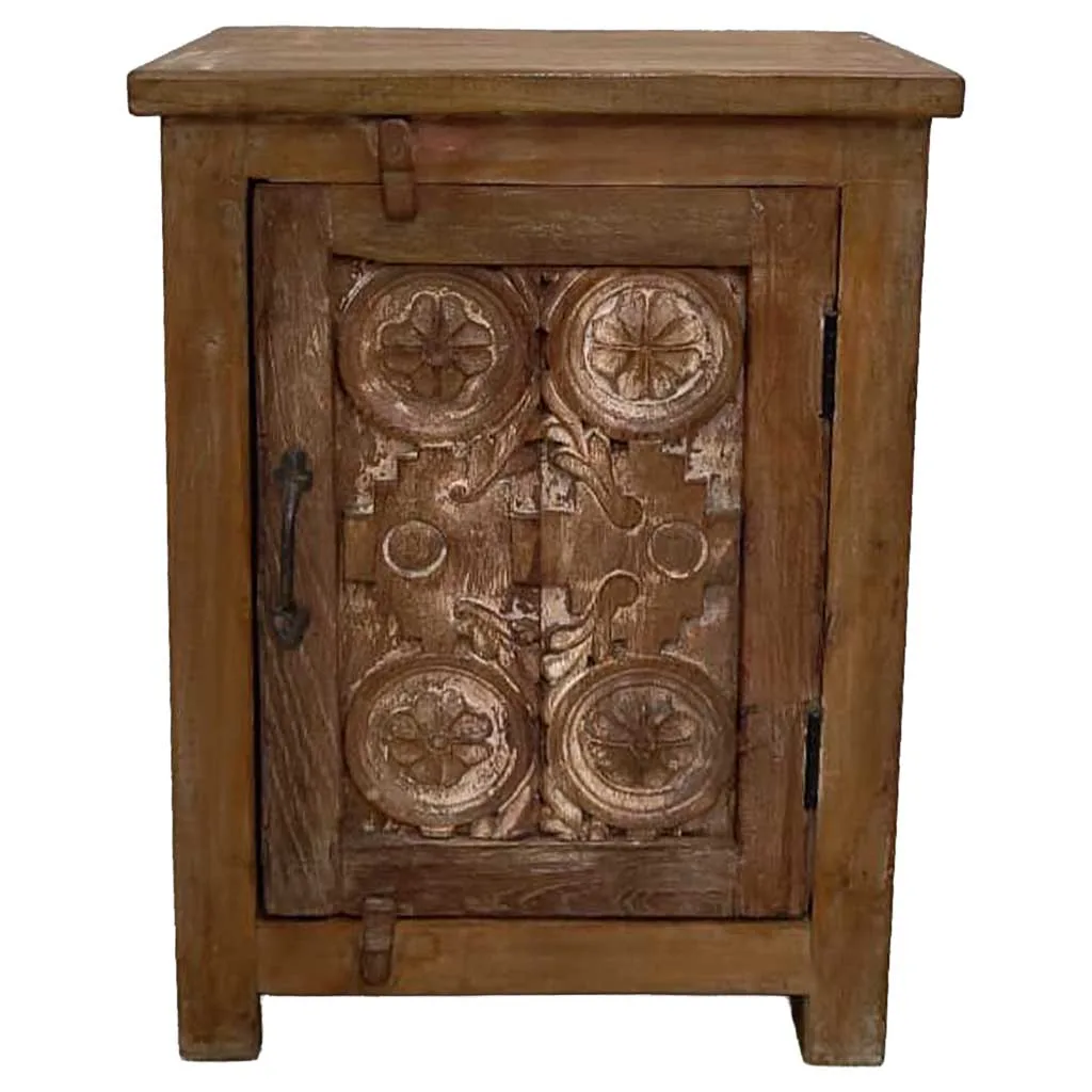 Handmade wood bedside table – brown — Photo 2