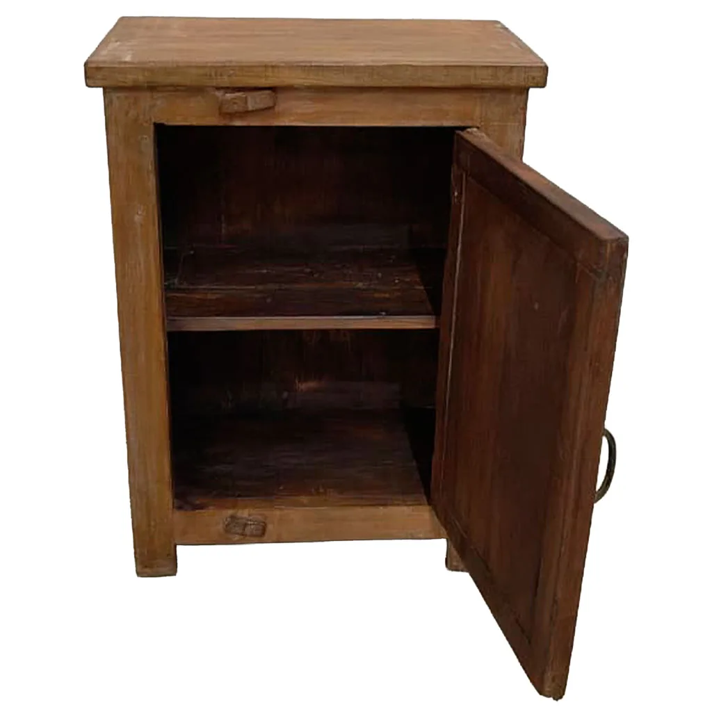Handmade wood bedside table – brown — Photo 3