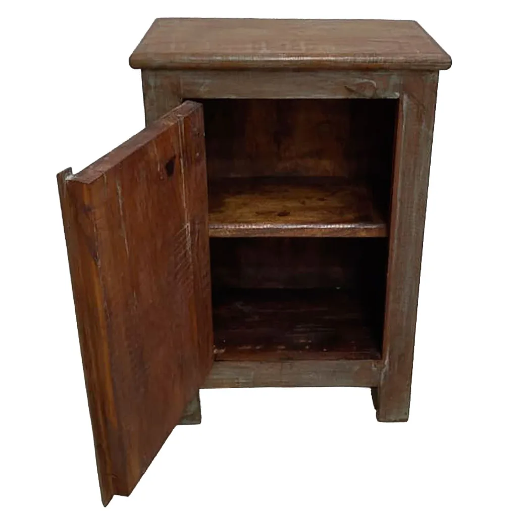 Handmade wood bedside table – brown — Photo 3