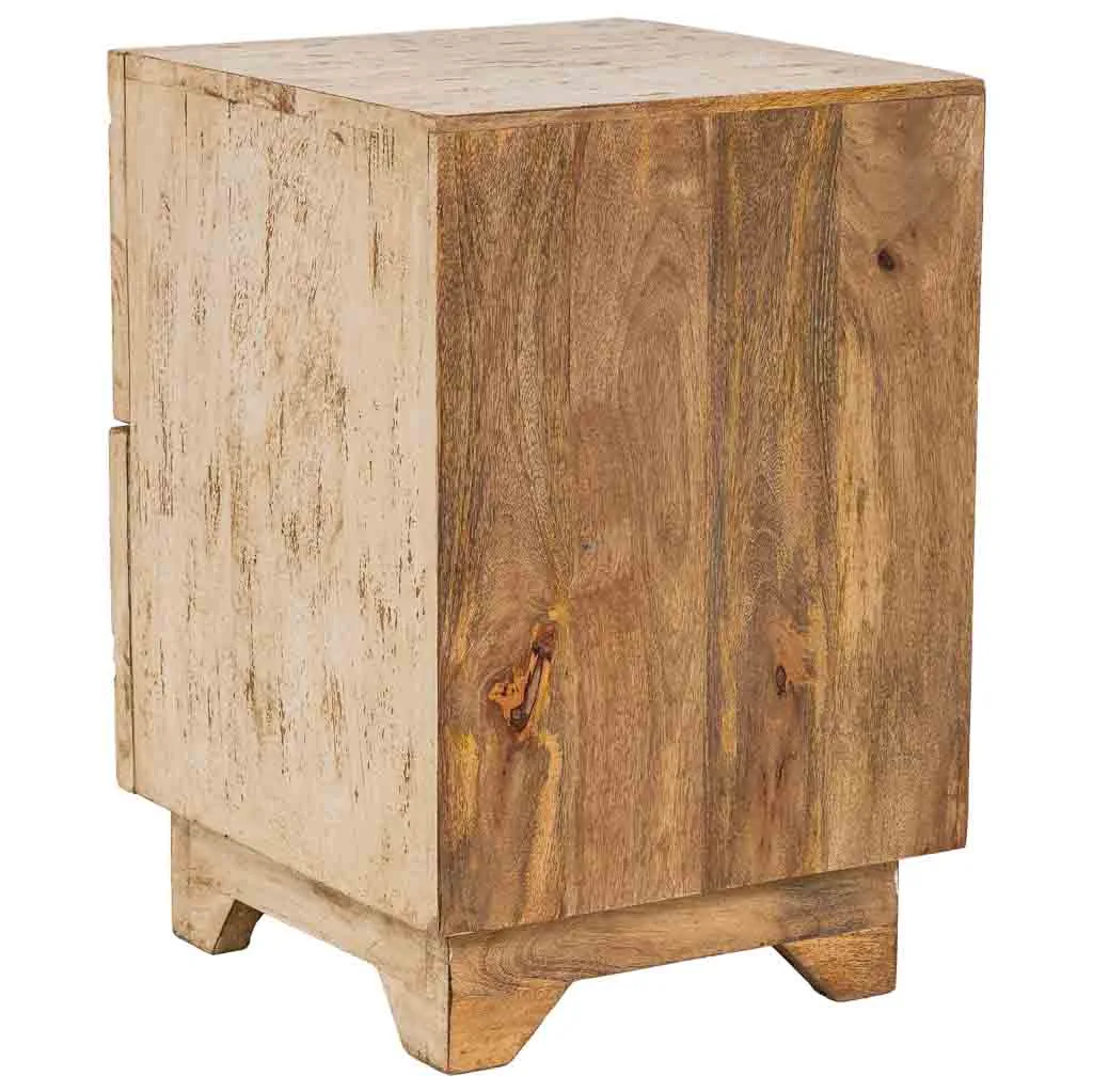 Petite table artisanal en bois blanc — Photo 4