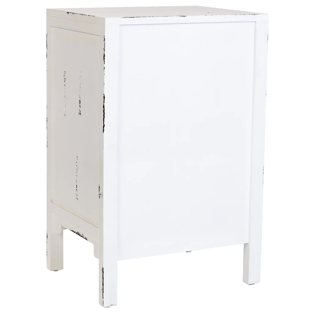 Mesita con cajones de madera blanco — Foto 4