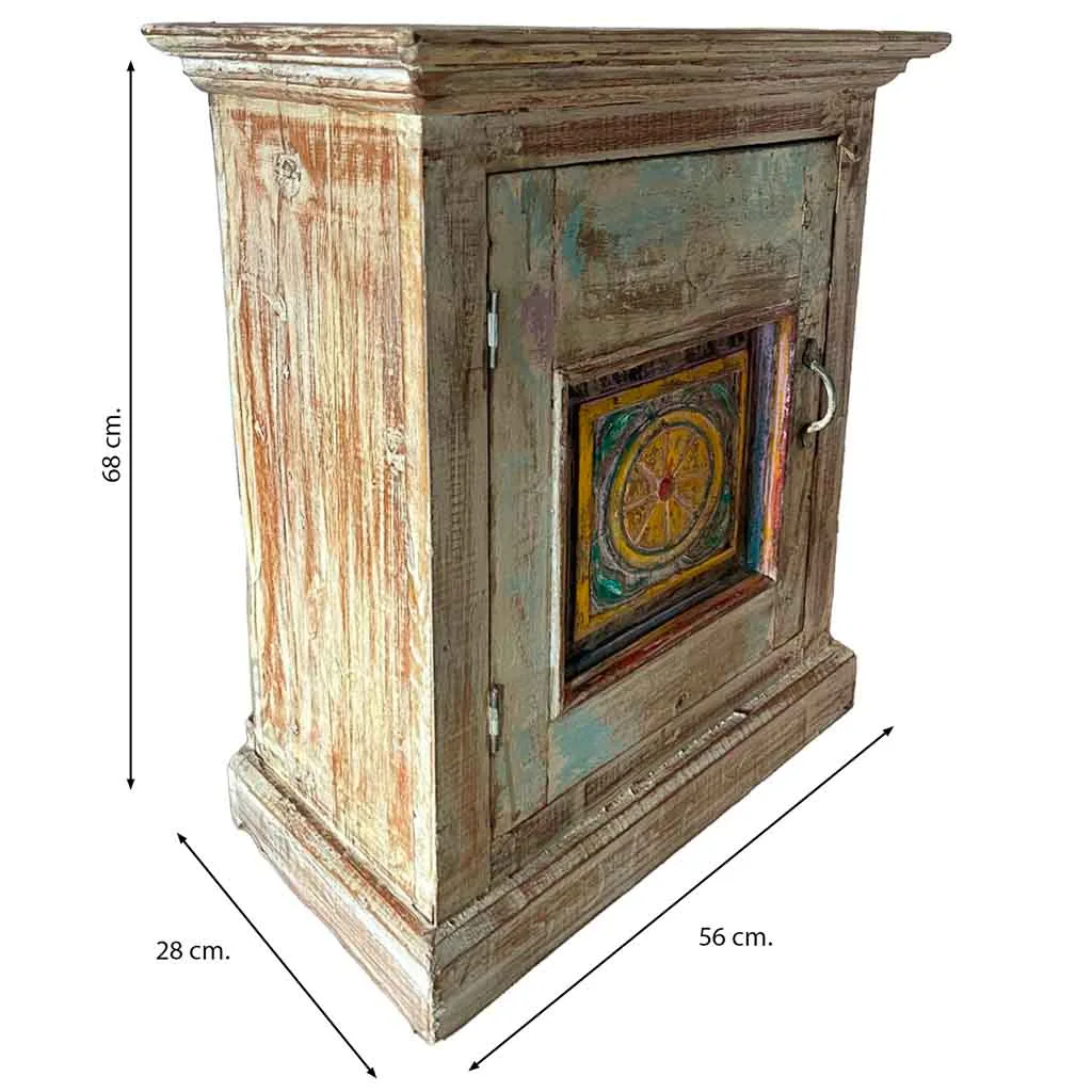 Petite table artisanal en bois marron — Photo 3
