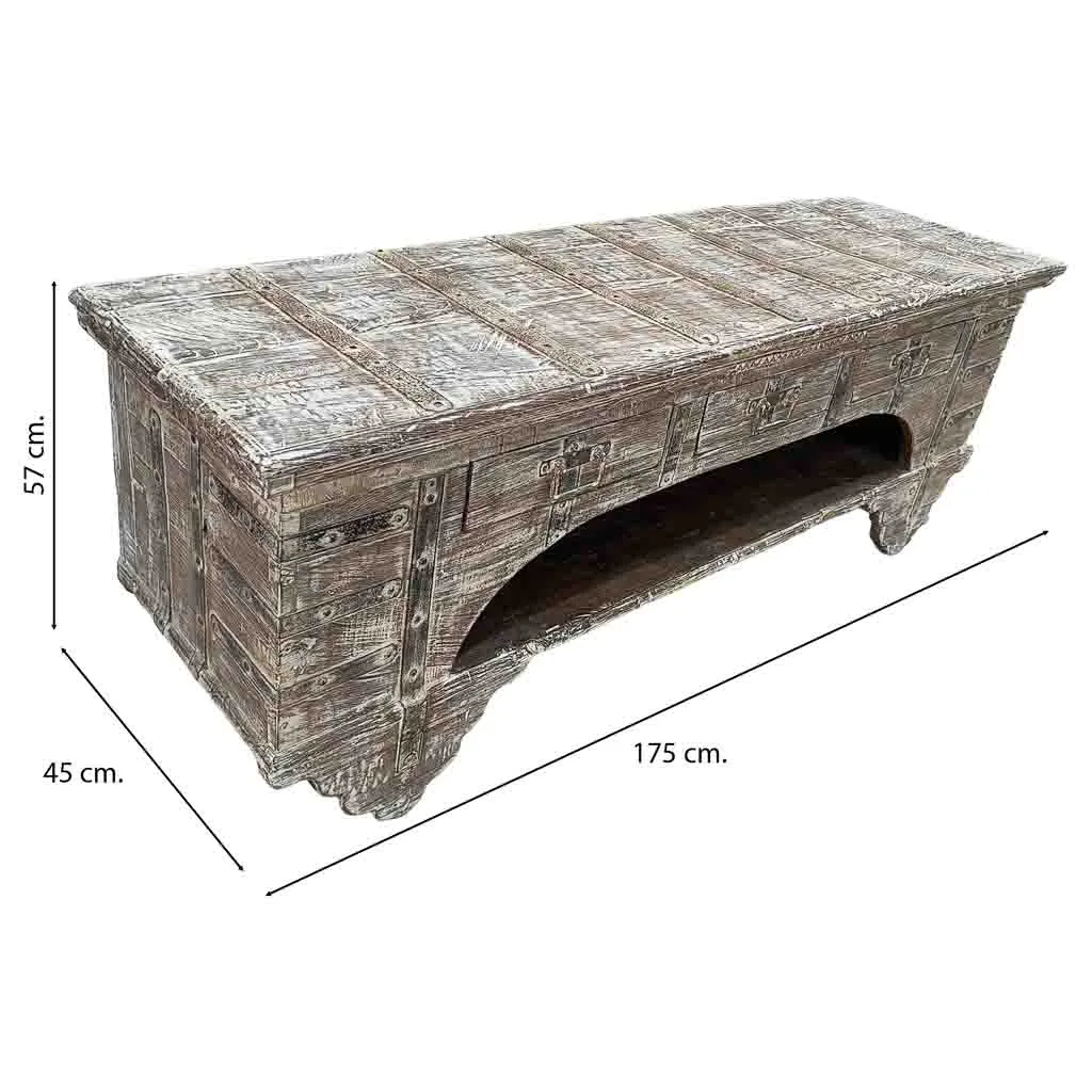 Handmade wood low cabinet — Photo 4