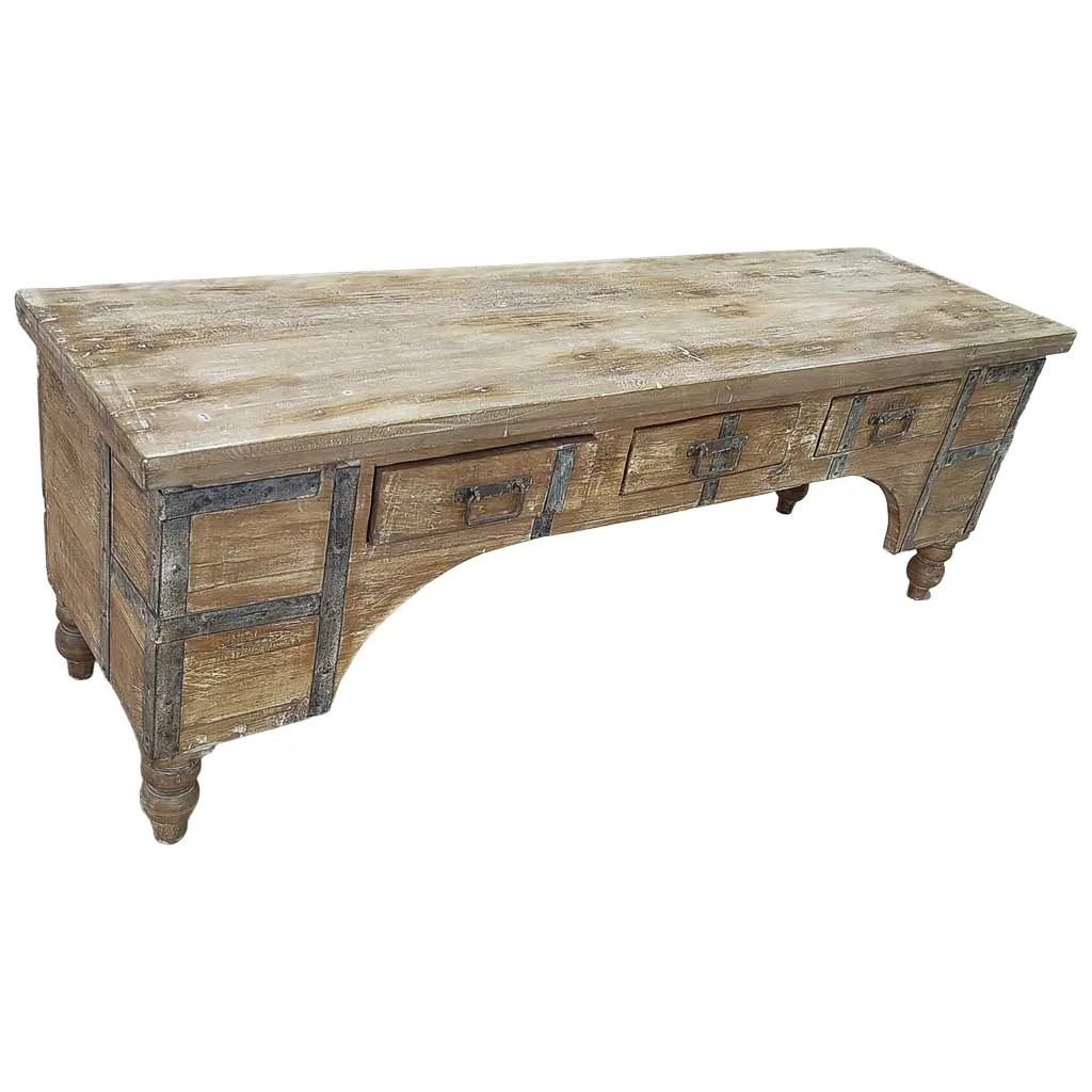 Handmade wood low cabinet — Photo 1