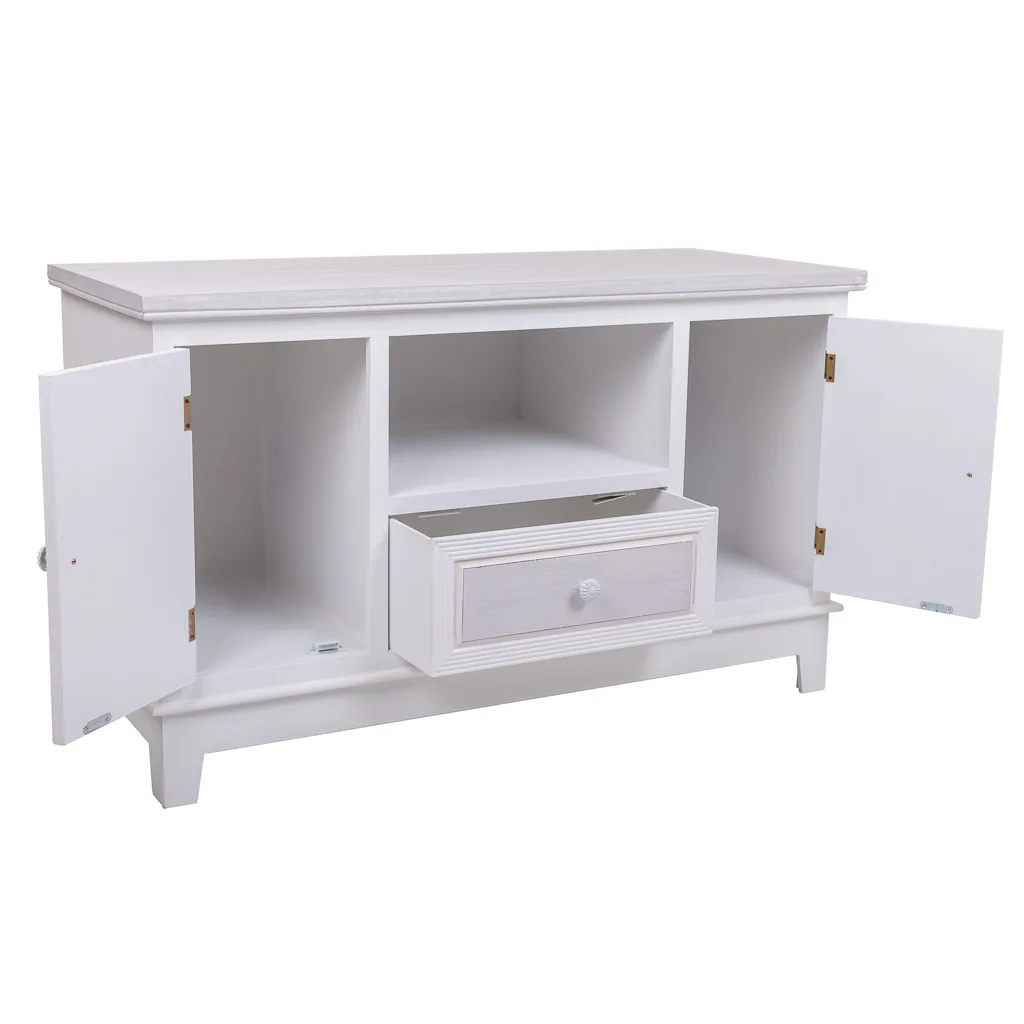 Wood low cabinet – white — Photo 3
