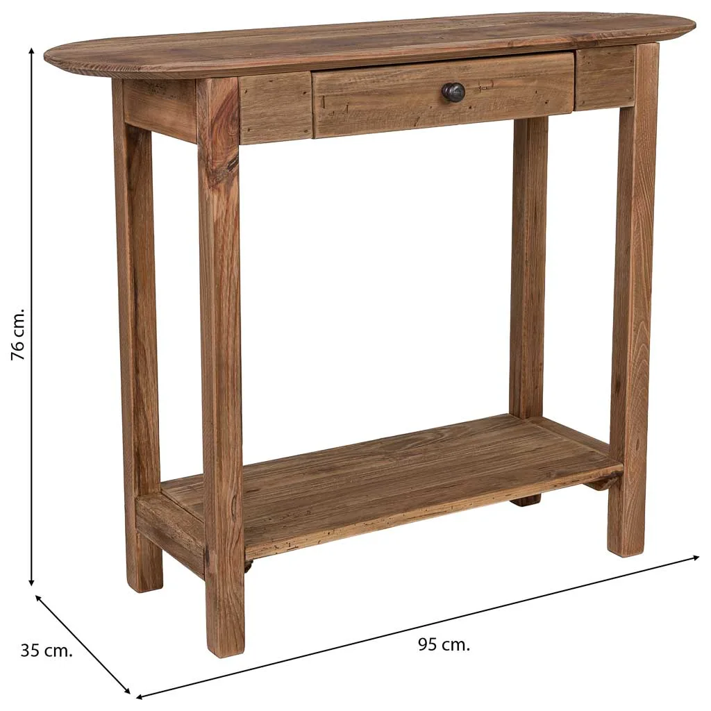 Halwandtafel van hout bruin — Foto 3