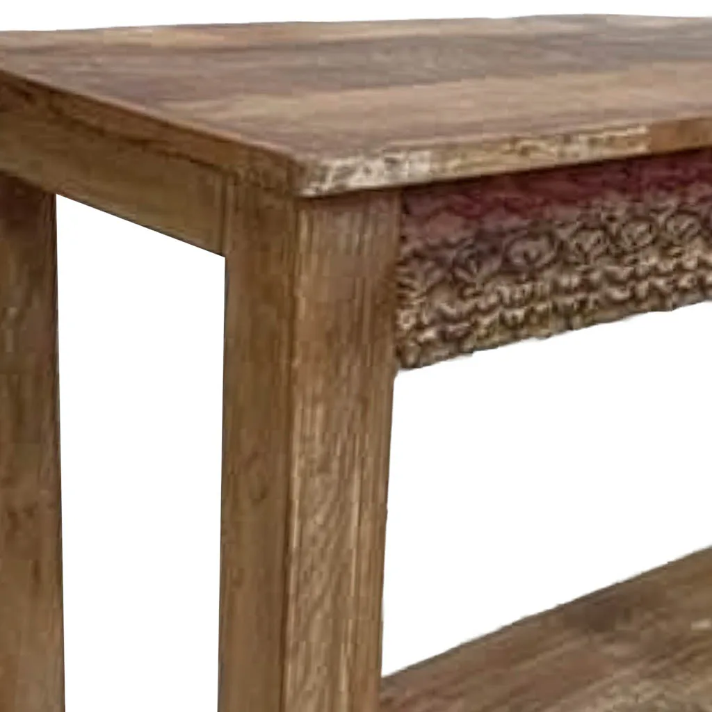 Recibidor artesanal de madera marrón — Foto 3