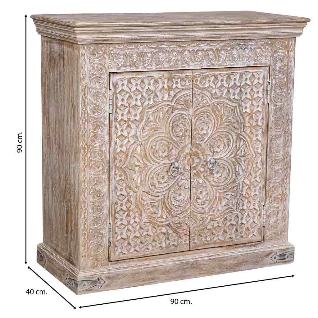Halwandtafel van hout wit — Foto 4