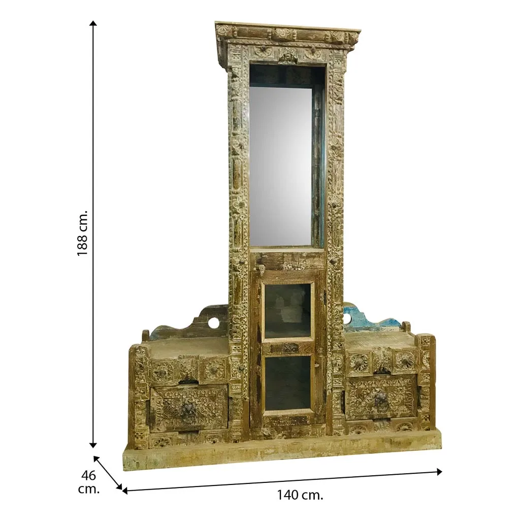 Wood bench hallway console — Photo 4