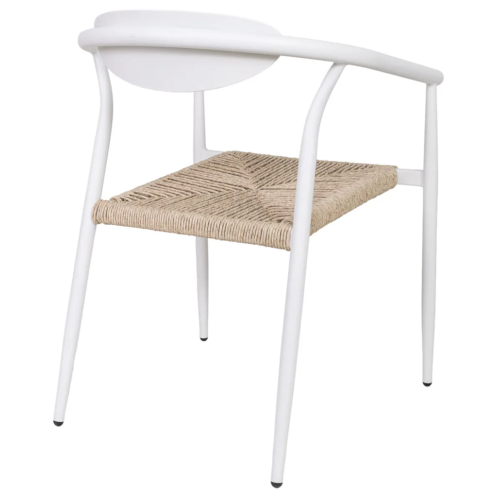 Aluminium rope chair – brown — Photo 4