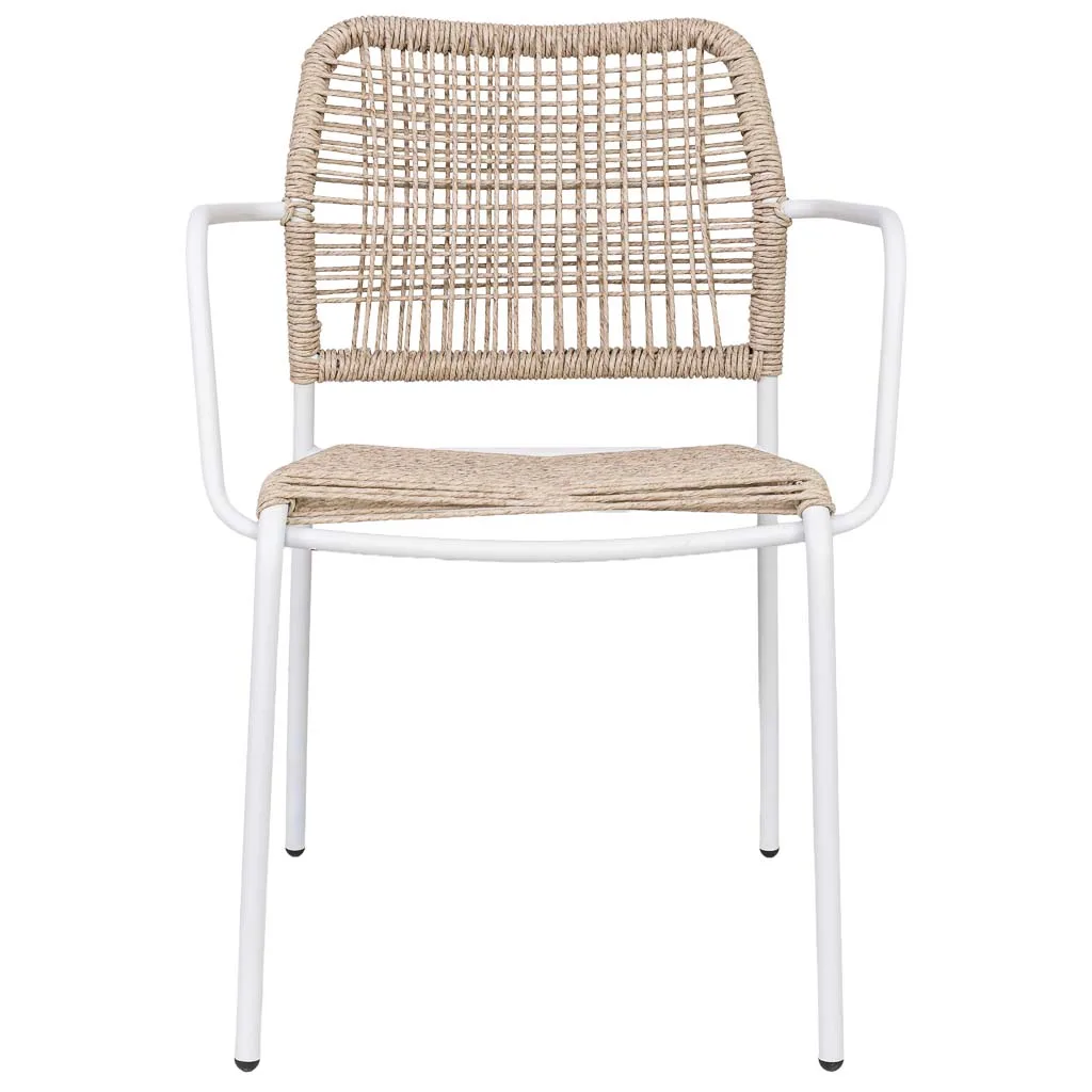 Metal rope chair – brown — Photo 2