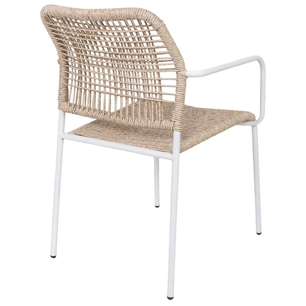 Metal rope chair – brown — Photo 4