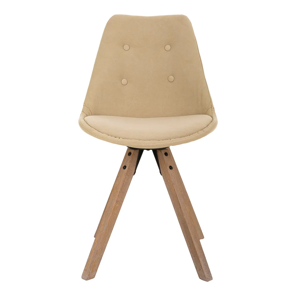 Silla de madera crema — Foto 2