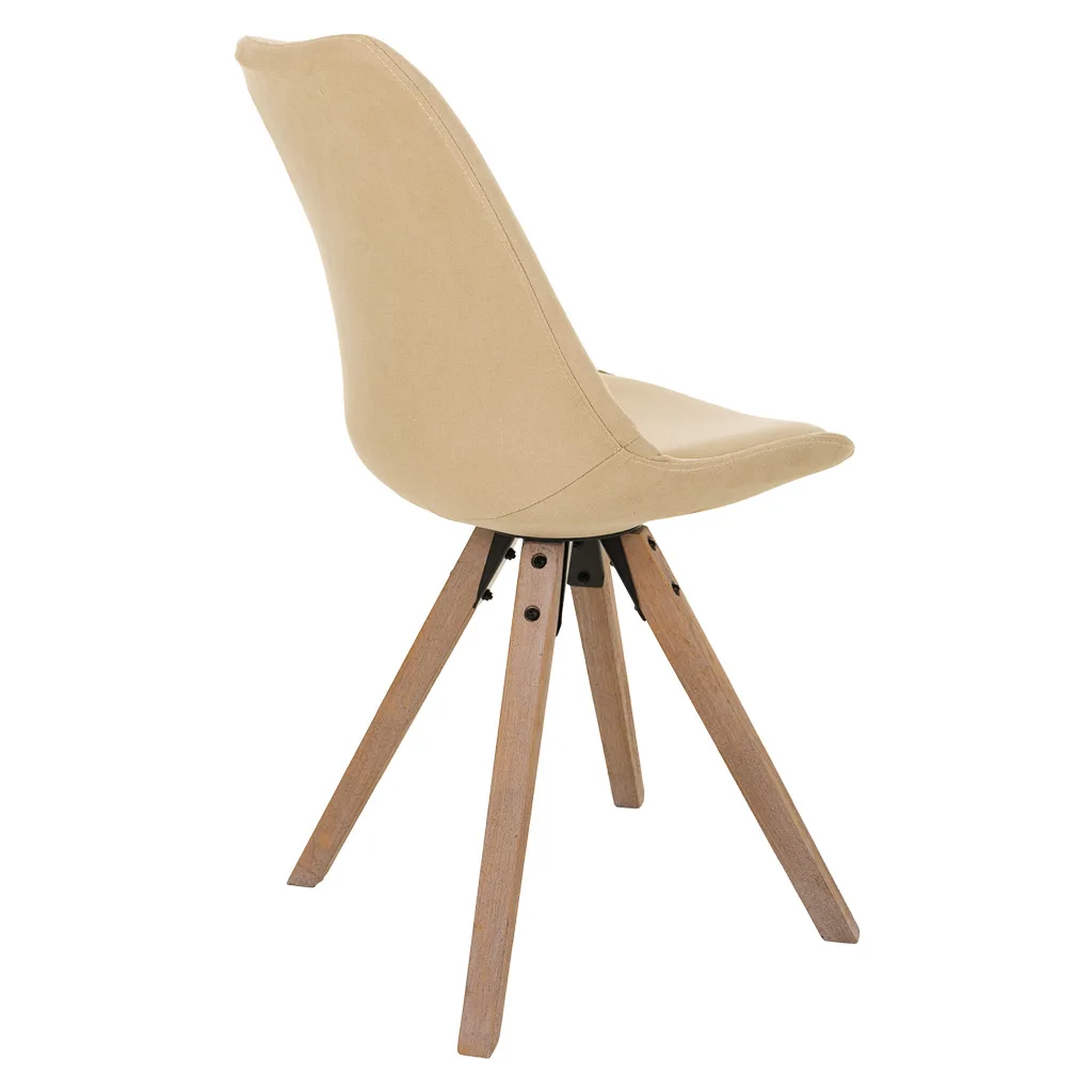 Silla de madera crema — Foto 4