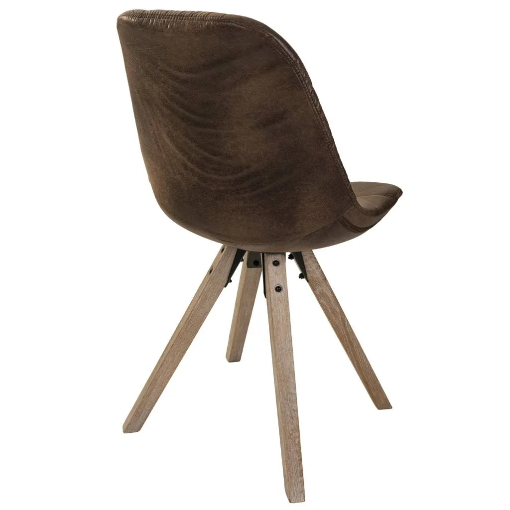 Upholstered chair – brown — Photo 4