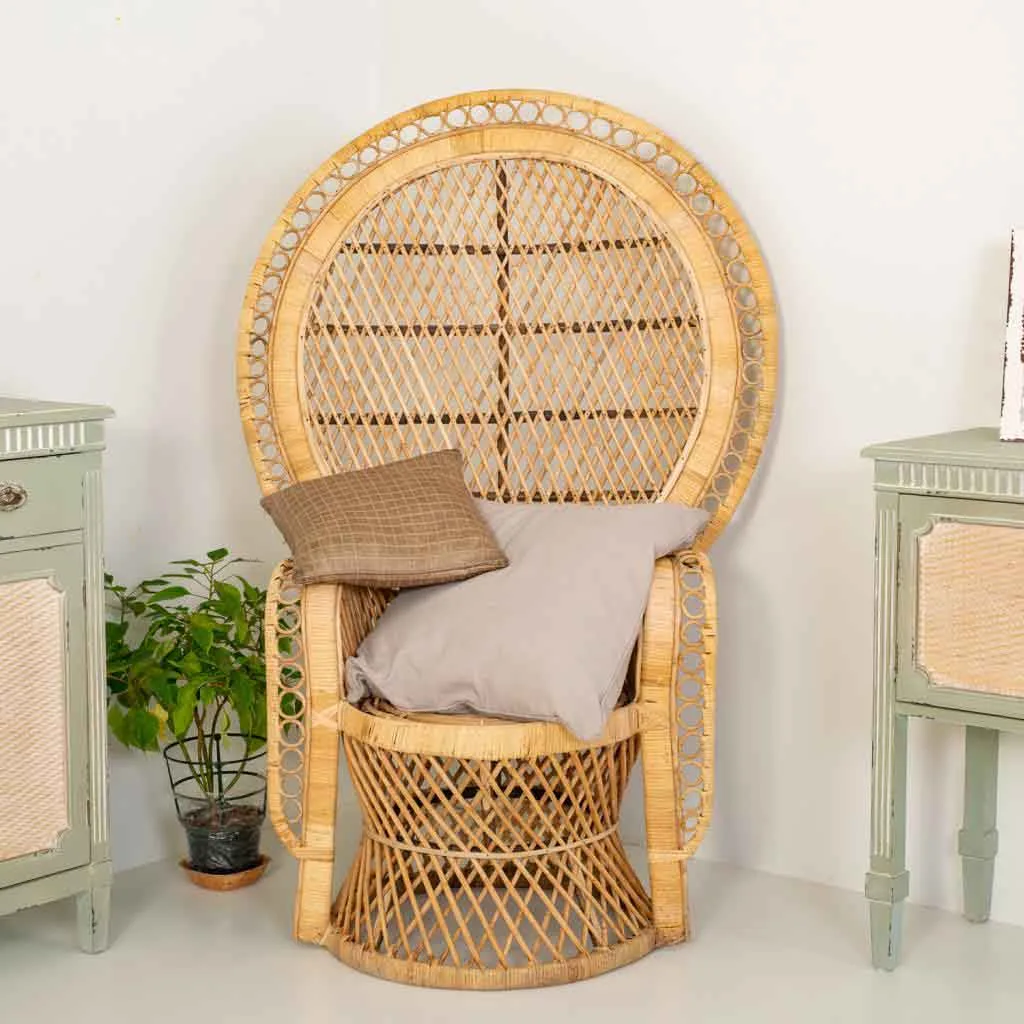 Sillón vintage de bambú marrón — Foto 2