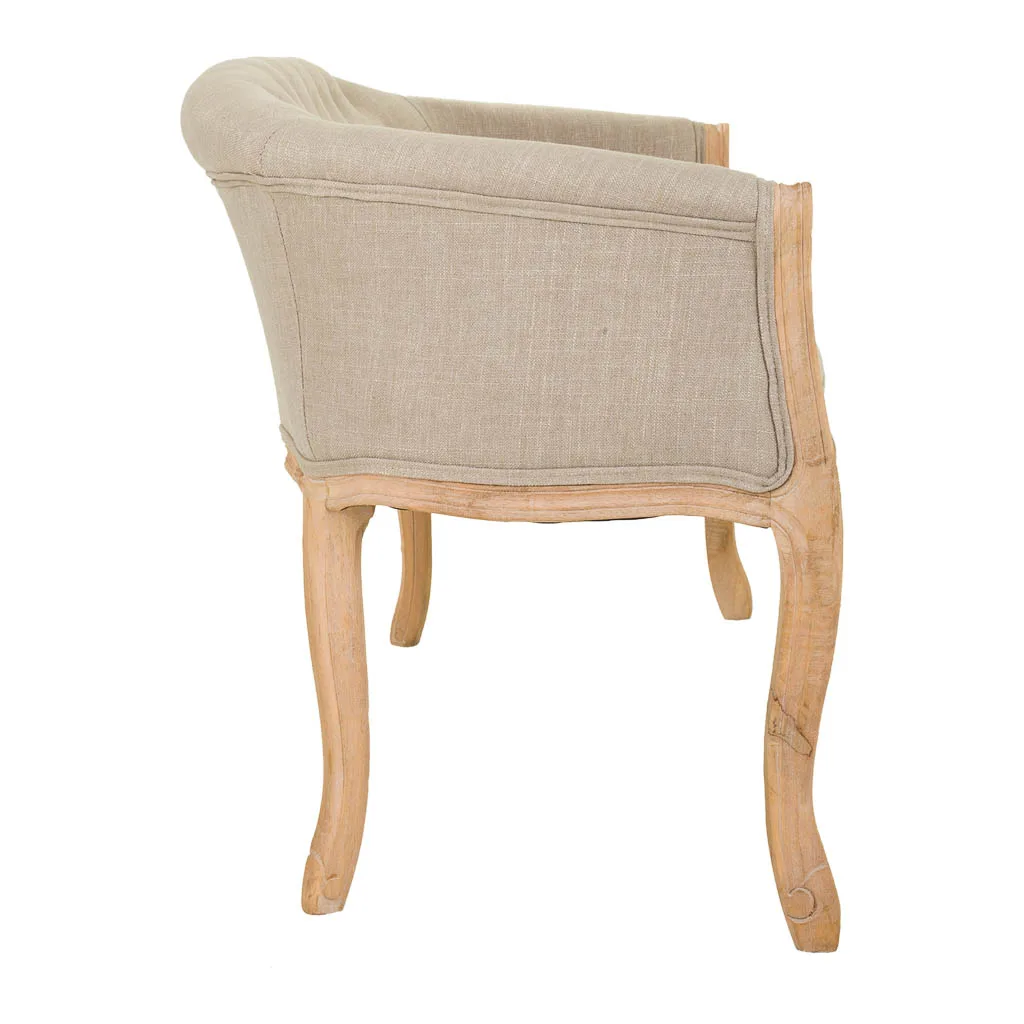 Upholstered wood sofa – cream — Photo 3
